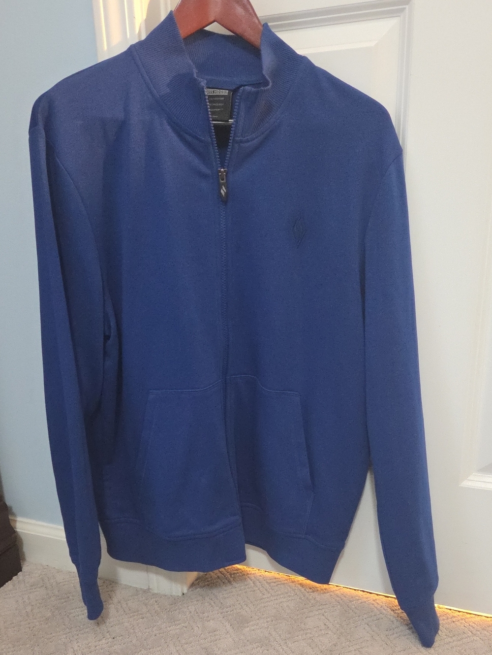 Skechers Men's Full-Zip Royal Blue Hoodless Hoodie